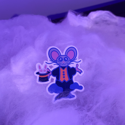 Ghost Magician Mouse Sticker