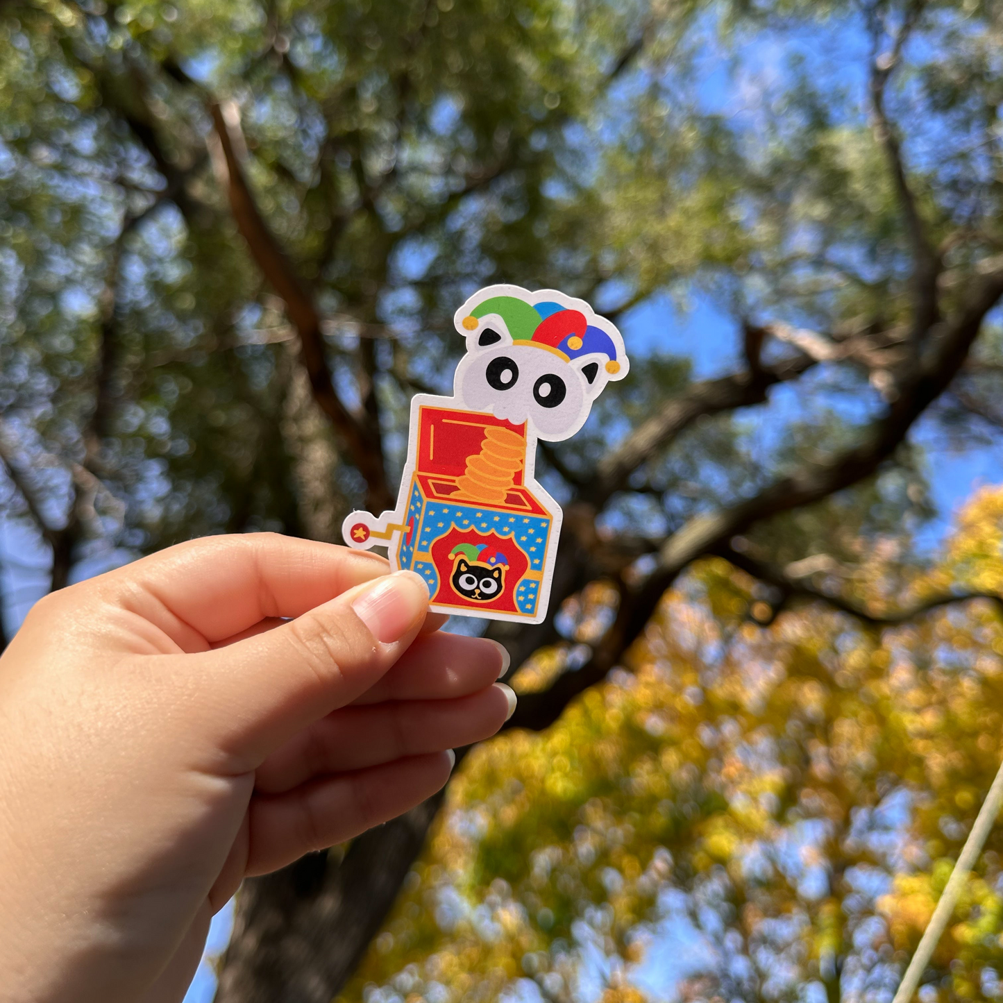 Cat in the Box Sticker