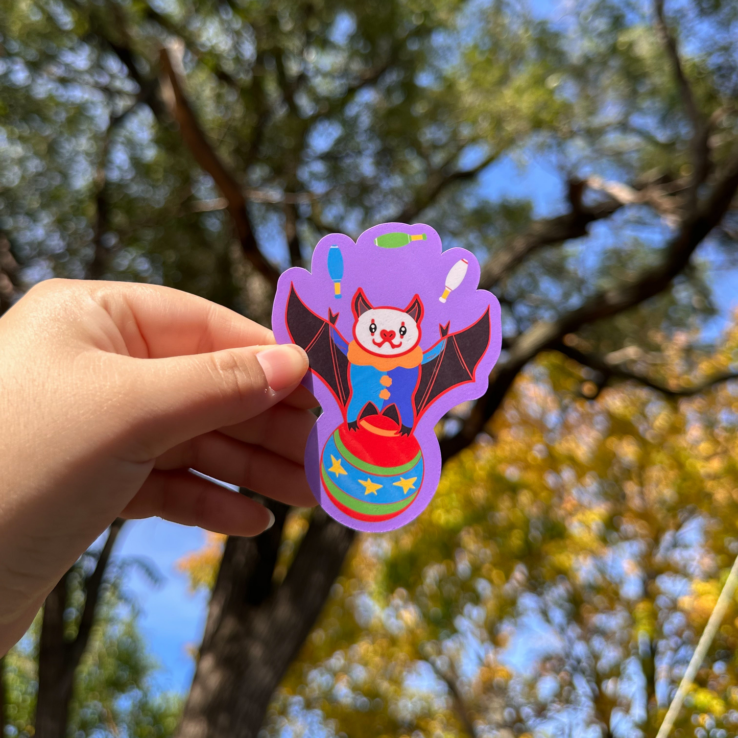 Juggling Bat Sticker