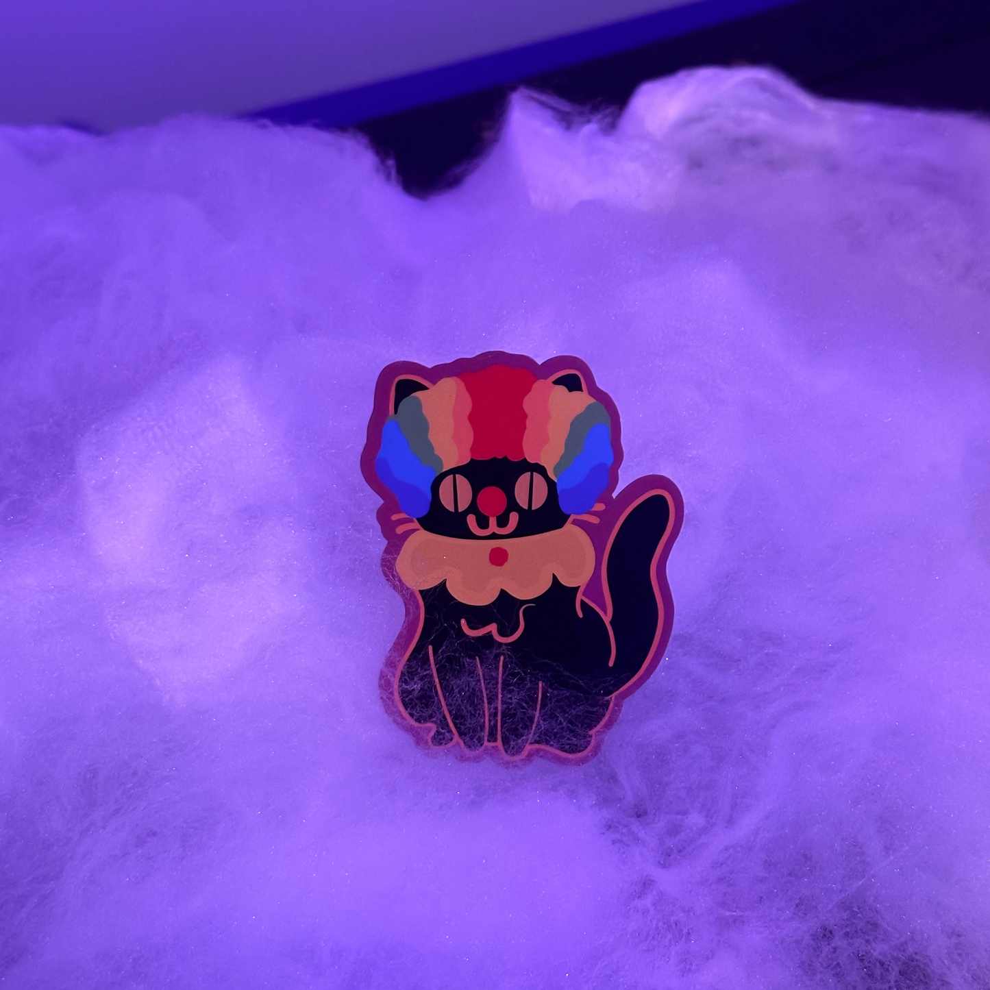 Circus Clown Cat Sticker