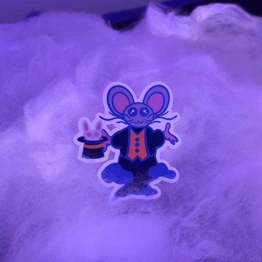Ghost Magician Mouse Sticker