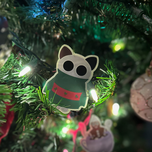 Holiday Sweater Cat Sticker