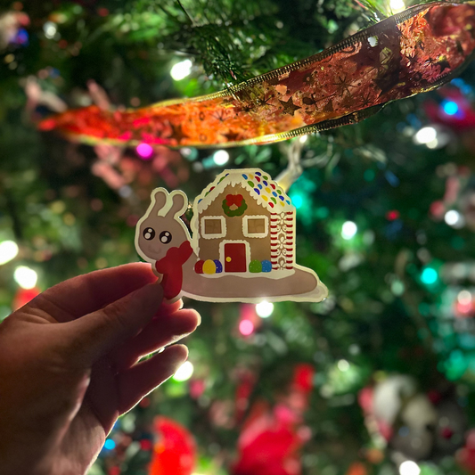 Holiday Snail Sticker